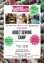Load image into Gallery viewer, Adult Sewing Camp
