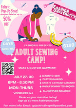 Load image into Gallery viewer, Adult Sewing Camp 2026
