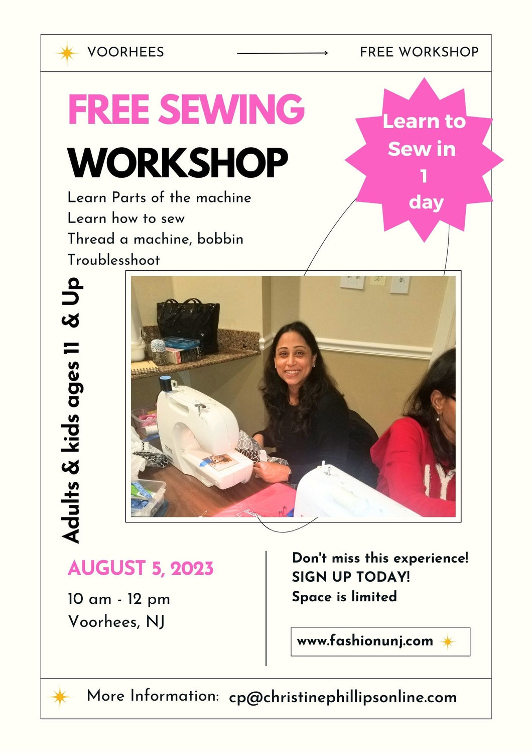 FREE SEWING WORKSHOP