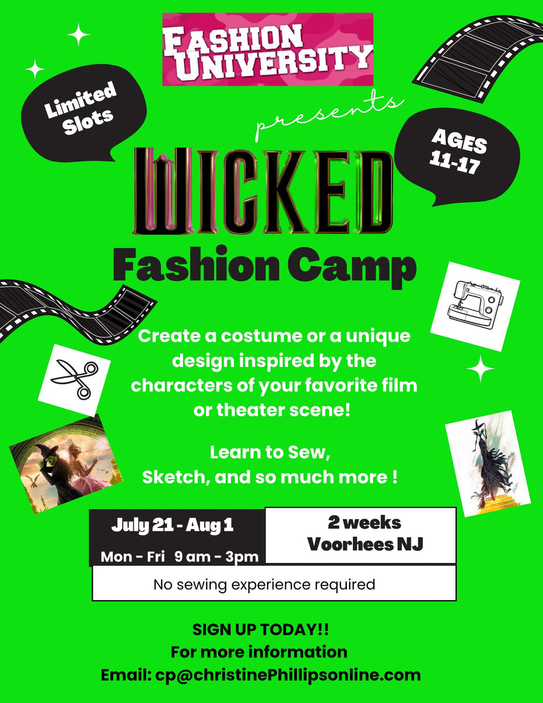 Wicked Fashion Camp (2 Weeks)